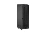 Lanberg Szafa instalacyjna rack stojąca 19 cali 47U 800x800 drzwi perforowane LCD czarna (Flat pack)