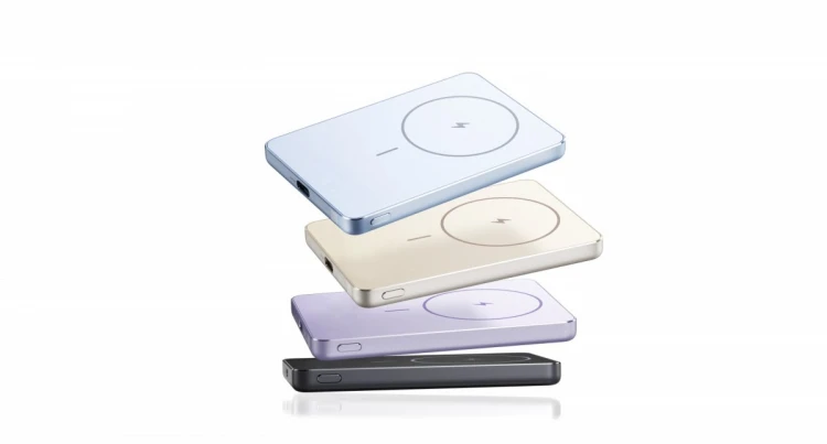 XIAOMI PowerBank Super Slim Magnetic 5000 fioletowy