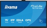 IIYAMA Monitor interaktywny 75 cali TE7513A-B2AG INFRARED,40pkt,IPS,4K,7H,500cd/m2,      WiFi,USB, ANDROID 14, Google EDLA,2x20W, UCHWYT ŚCIENNY