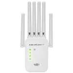 Qoltec Wzmacniacz syganłu WiFi 6 | Repeater | Access Point | AX1200 Mb/s| 6 anten | 2xRJ45 | 128MB