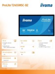 IIYAMA Monitor 24 cale T2455MSC-B2 POJ.10PKT.IPS,HDMI,DP,USB3.0,CAM,MIC,   FHD 120Hz