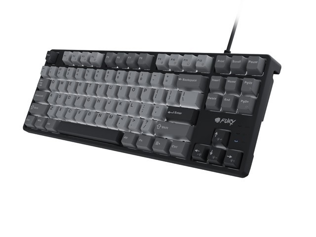 Natec Klawiatura Fury Kanabo K2 US czarno-szara, podświetlenie