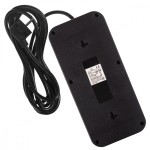 Maclean Listwa zasilająca MCE391 B 6 gniazd 4xUSB-A 1xUSB-C, 110-240V AC 50/60Hz, 2.1A max 2500W, czarna