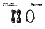 IIYAMA Monitor 23.8 cala XB2491HS-B1  IPS,HDMI,DP,1ms,350cd, 1500:1,120Hz,2x2W,HAS150 (PIVOT)