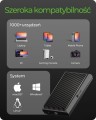 IcyBox Obudowa SSD IB-1920M-C42 NNVMe SSD , USB4 GEN 3x2 (40GB)