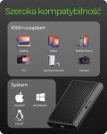 IcyBox Obudowa SSD IB-1920M-C42 NNVMe SSD , USB4 GEN 3x2 (40GB)