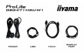 IIYAMA Monitor 23.8 cala GB2471HSU-W1 IPS,FHD,240Hz,2xHDMI,DP,1xUSB 3.2,     1xUSB C, Adaptive G-SYNC - 1920 x 1080 @48-240Hz  DisplayPort Only