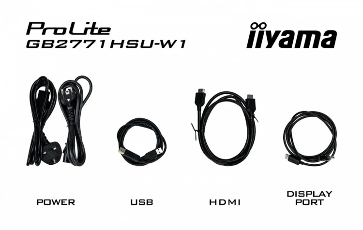 IIYAMA Monitor 27 cali GB2771HSU-W1 0.4ms,Fast IPS, HAS (150) PIVOT,        1xUSB 3.2, 1xUSB C, 240Hz, DP, 2xHDMI,Adaptive G-SYNC - 1920 x 1080 @48-24