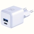 3MK Ładowarka sieciowa Hyper GaN 20W 1xUSB-A 1xUSB-C PD QC4+ biała