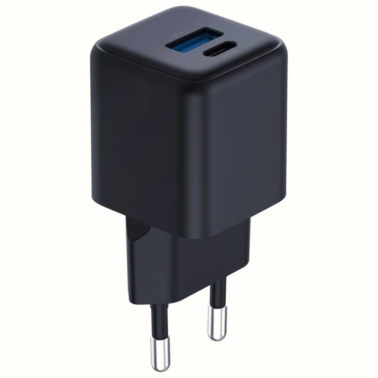3MK Ładowarka sieciowa Hyper GaN 20W 1xUSB-A 1xUSB-C PD QC4+ czarna