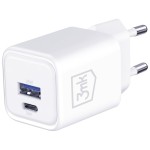 3MK Ładowarka sieciowa Hyper Charger PD 33W GaN QC4+ PPS AFC FCP SCP USB-A USB-C biała