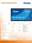 IIYAMA Monitor interaktywny 65 cali TE6513A-B2AG INFRARED,40pkt,IPS,4K,7H,500cd/m2,      WiFi,USB, ANDROID 14, Google EDLA,2x20W, UCHWYT ŚCIENNY