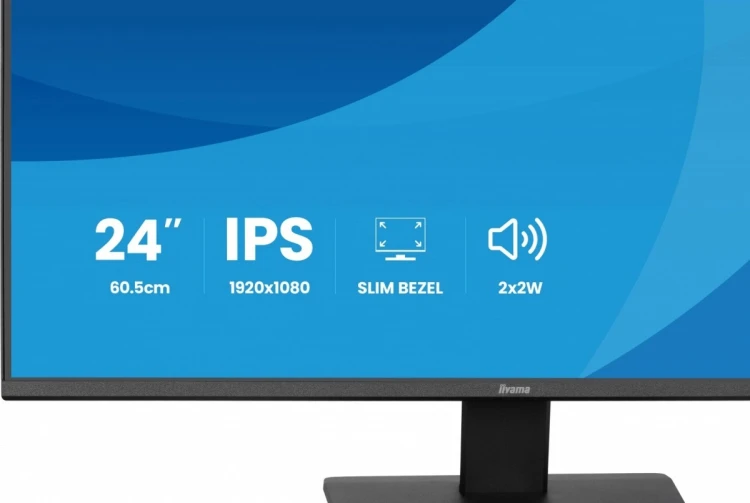 IIYAMA Monitor 23.8 cala X2491HS-B1  IPS,HDMI,DP,1ms,350cd, 1500:1,120Hz,2x2W