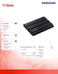 Samsung Dysk SSD T7 Shield 2TB USB 3.2, czarny
