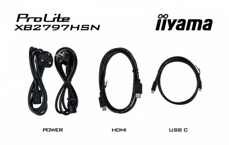 IIYAMA Monitor 27 cali XB2797HSN-B1 IPS,FHD,HAS150 ,350cd,1ms                HDMI, DP,USB-C DOCK 65W, 4xUSB HUB, RJ45