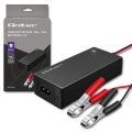 Qoltec Ładowarka do akumulatora AGM GEL STD | Prostownik 12V | 2A | 24W | LED | Kabel 1.8m