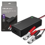 Qoltec Ładowarka do akumulatora AGM GEL STD | Prostownik 12V | 4A | 48W | LED | Kabel 1.8m