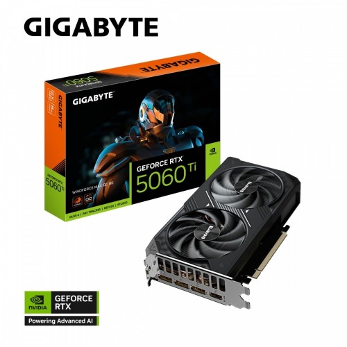 Gigabyte Karta graficzna GeForce RTX 5060 Ti WINDFORCE MAX OC 8G 128BIT GDDR7 3DP/HDMI