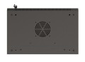 Lanberg Szafa instalacyjna rack wisząca 19" 540x350 czarna drzwi przeszklone ( flat pack)