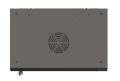 Lanberg Szafa instalacyjna rack wisząca 19" 540x350 czarna drzwi przeszklone ( flat pack)