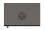 Lanberg Szafa instalacyjna rack wisząca 19" 540x350 czarna drzwi przeszklone ( flat pack)