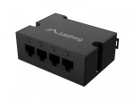 Lanberg Przełącznik Din-Fe4-At-30W 1xIn 3xOut 100MB PoE Extender Fast Ethernet Din Rail at 30W