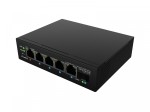 Lanberg Przełącznik Light ILFE-4P-1GE-1S-90 Light Industrial POE 1XBT 3AXT  SFP + ETH DIN FAST Ethernet
