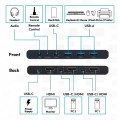 Digitus Przełącznik / Switch KVM HDMI 2x1 | UHD 4K@60Hz | 3x USB-A 3.1 Gen1 | 1x USB-C USB 3.1 Gen1 | Audio | Core Line