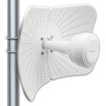 Qoltec Antena paraboliczna 4G 5G LTE | 2x19dBi | kierunkowa | zewnętrzna| 1710-2700 MHz | 3300-4200 MHz | N Female | wodoodporna | 5m