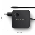 Qoltec Ładowarka sieciowa GaN 65W | USB-C PD PPS | 5-21V | 3-3.25A
