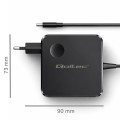 Qoltec Ładowarka sieciowa GaN 100W | USB-C PD | 5-20V | 3-5A
