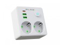 BLOW Rozgałęźnik R-20 PR 2-GNIAZDA + 2USB + USB-C biały