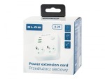 BLOW Rozgałęźnik R-20 PR 2-GNIAZDA + 2USB + USB-C biały