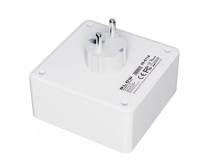 BLOW Rozgałęźnik R-20 PR 2-GNIAZDA + 2USB + USB-C biały