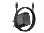 BLOW Ładowarka sieciowa gniazdo USB + USB-C PD 45W + kabel