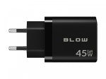 BLOW Ładowarka sieciowa gniazdo USB + USB-C PD 45W + kabel