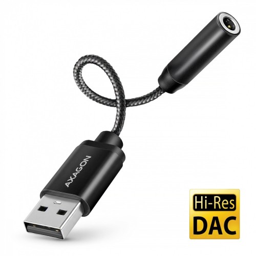 AXAGON ADA-HA Zewnętrzna karta dźwiękowa USB-A 32bit DAC, 384kHz, 3.5mm (F) złącze