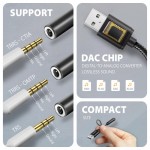 AXAGON ADA-HA Zewnętrzna karta dźwiękowa USB-A 32bit DAC, 384kHz, 3.5mm (F) złącze