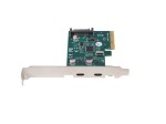 Lanberg Karta sieciowa PCI EXPRESS X1 -> 2X USB-C 3.2 GEN 2X1 led low profile
