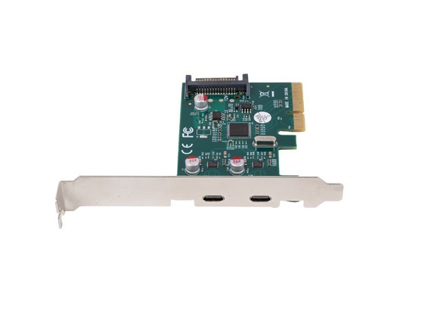 Lanberg Karta sieciowa PCI EXPRESS X1 -> 2X USB-C 3.2 GEN 2X1 led low profile