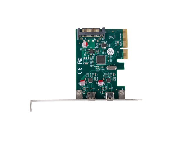 Lanberg Karta sieciowa PCI EXPRESS X1 -> 2X USB-C 3.2 GEN 2X1 led low profile
