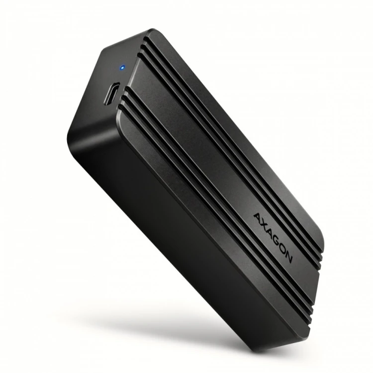 AXAGON EEM2-40G Obudowa zewnętrzna aluminiowa USB4 Gen 3x2 M.2 SSD NVMe 40Gbps passive, USB-C cable, silicon sleeve