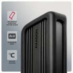 AXAGON EEM2-40G Obudowa zewnętrzna aluminiowa USB4 Gen 3x2 M.2 SSD NVMe 40Gbps passive, USB-C cable, silicon sleeve