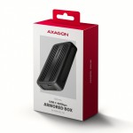 AXAGON EEM2-40G Obudowa zewnętrzna aluminiowa USB4 Gen 3x2 M.2 SSD NVMe 40Gbps passive, USB-C cable, silicon sleeve