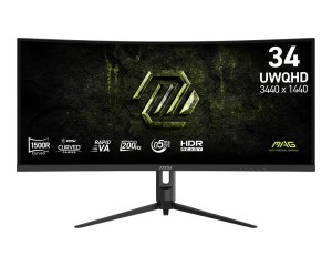 MSI Monitor 34 cale MAG 342CQRF E20 UWQHD/Curved/200Hz/czarny