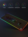 AUKEY KM-P7 RGB podkładka pod mysz i klawiaturę XXL gamingowa| 900x400x4mm | wodoodporna | gumowany spód | aplikacja G-aim Control Center