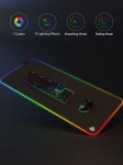 AUKEY KM-P7 RGB podkładka pod mysz i klawiaturę XXL gamingowa| 900x400x4mm | wodoodporna | gumowany spód | aplikacja G-aim Control Center