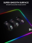 AUKEY KM-P7 RGB podkładka pod mysz i klawiaturę XXL gamingowa| 900x400x4mm | wodoodporna | gumowany spód | aplikacja G-aim Control Center