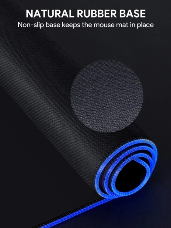 AUKEY KM-P7 RGB podkładka pod mysz i klawiaturę XXL gamingowa| 900x400x4mm | wodoodporna | gumowany spód | aplikacja G-aim Control Center