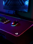 AUKEY KM-P7 RGB podkładka pod mysz i klawiaturę XXL gamingowa| 900x400x4mm | wodoodporna | gumowany spód | aplikacja G-aim Control Center